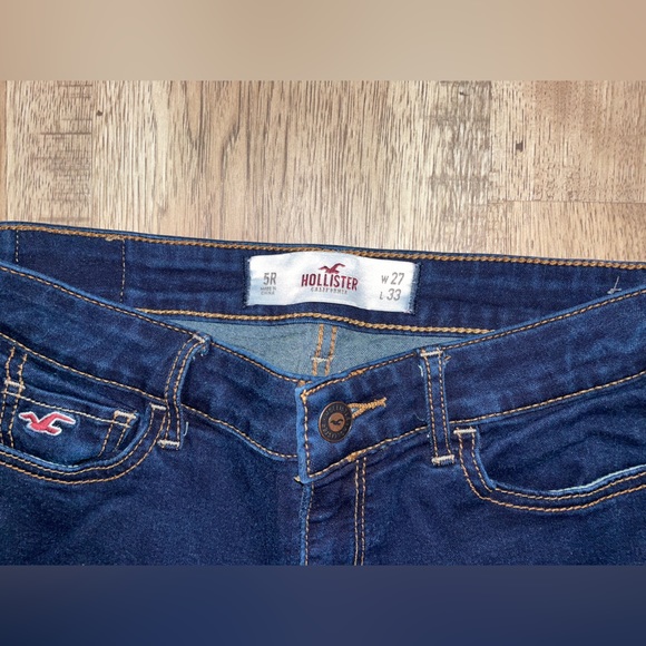 Vintage Hollister Low Waist Straight Cut Dark Wash Jeans - Picture 2 of 4